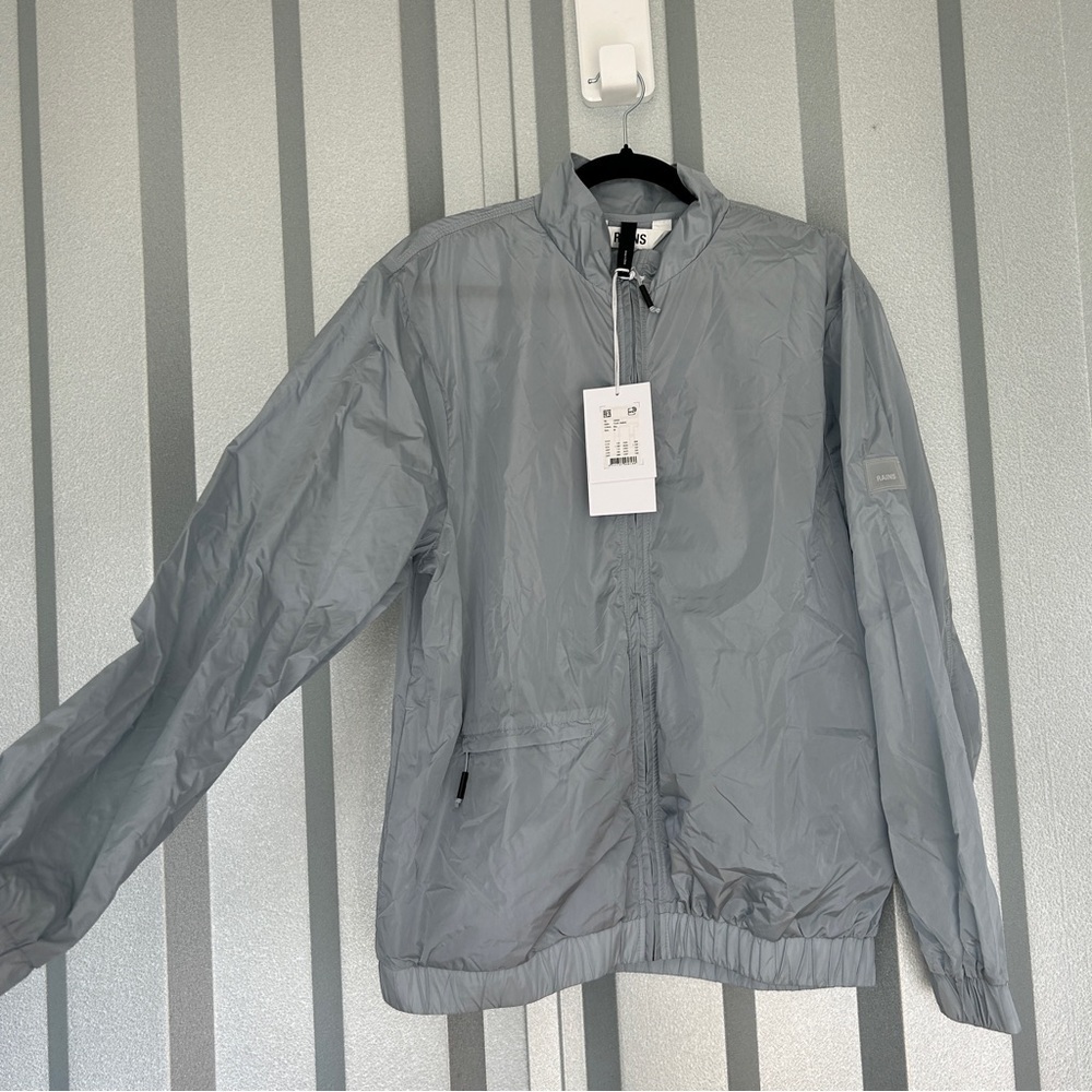 NWT [Rains] Unisex Track Jacket - Sky - Picture 8 of 12